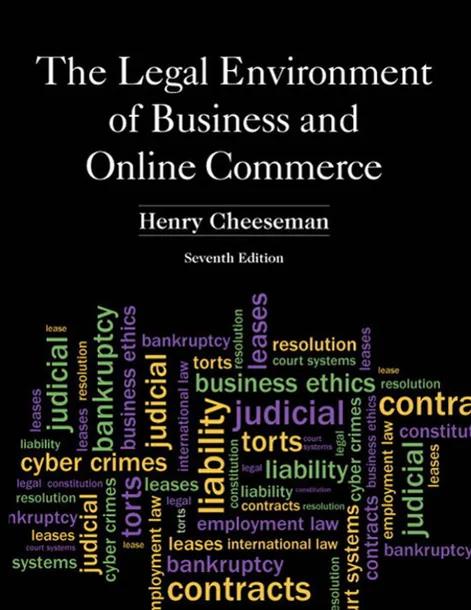 The Legal Environment of Business and Online Commerce cover