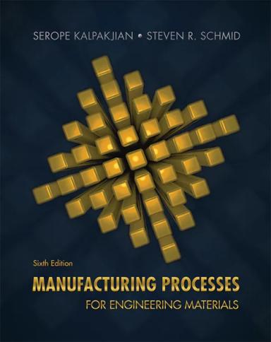 Manufacturing Processes for Engineering Materials