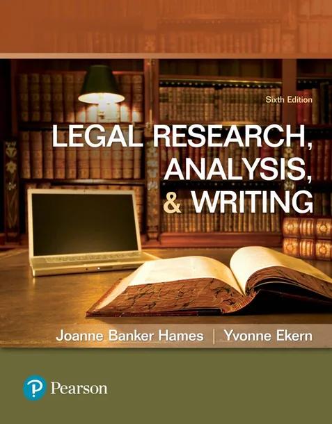 Legal Research, Analysis, and Writing cover