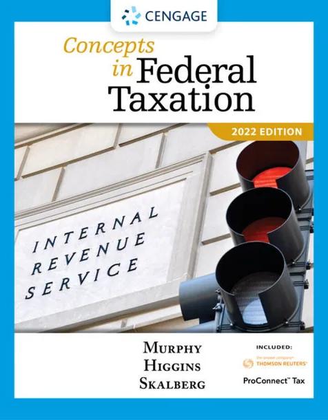 Concepts in Federal Taxation 2022 cover