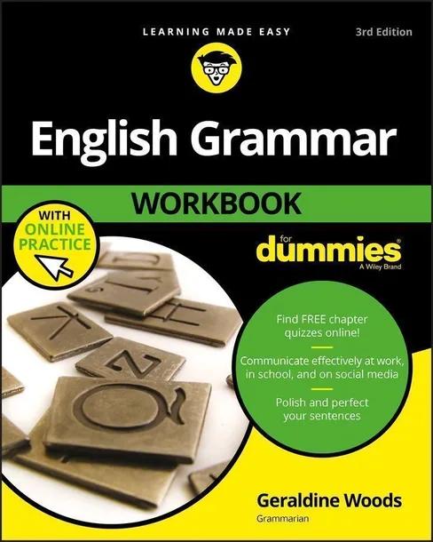 English Grammar Workbook For Dummies, with Online Practice cover