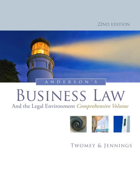 Anderson's Business Law and the Legal Environment, Comprehensive Volume cover