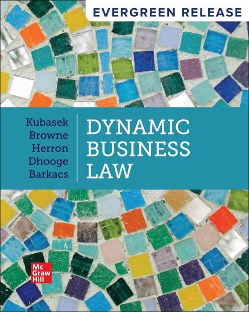 Dynamic Business Law: 2025 Release cover