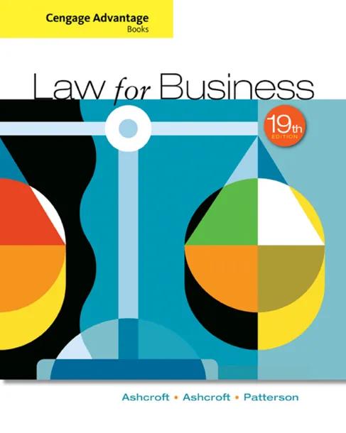 Cengage Advantage Books: Law for Business cover