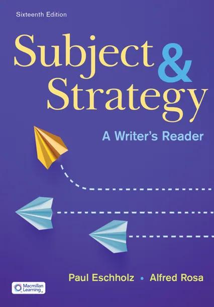 Subject and Strategy cover