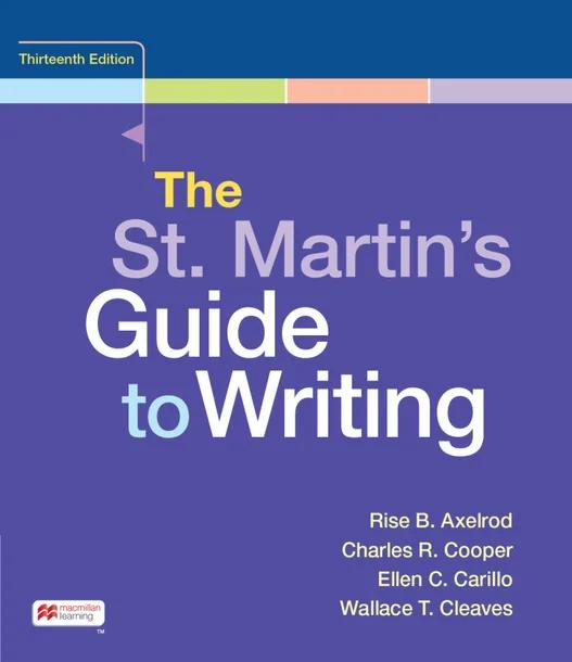 The St. Martin's Guide to Writing