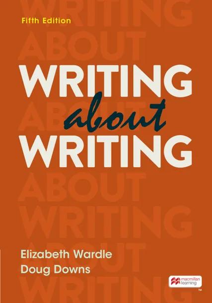 Writing about Writing cover