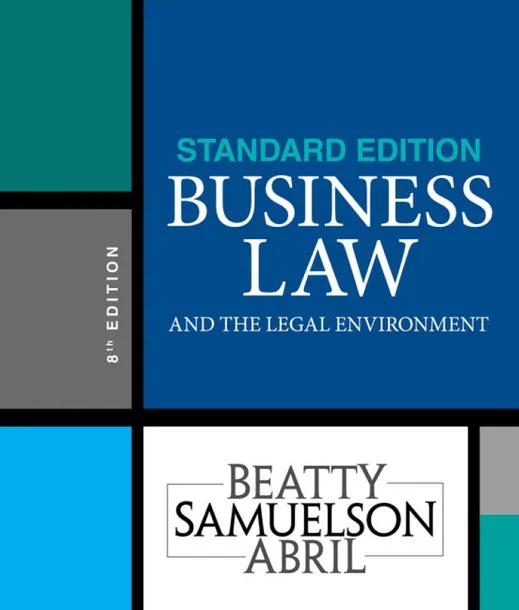 Business Law and the Legal Environment, Standard Edition cover