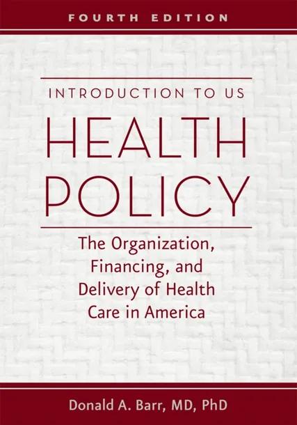 Introduction to US Health Policy cover