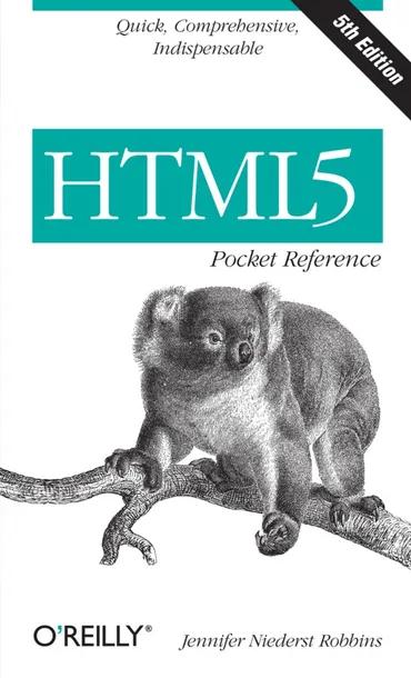 HTML5 Pocket Reference cover