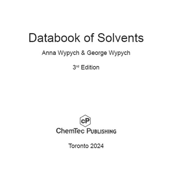 Databook of Solvents cover