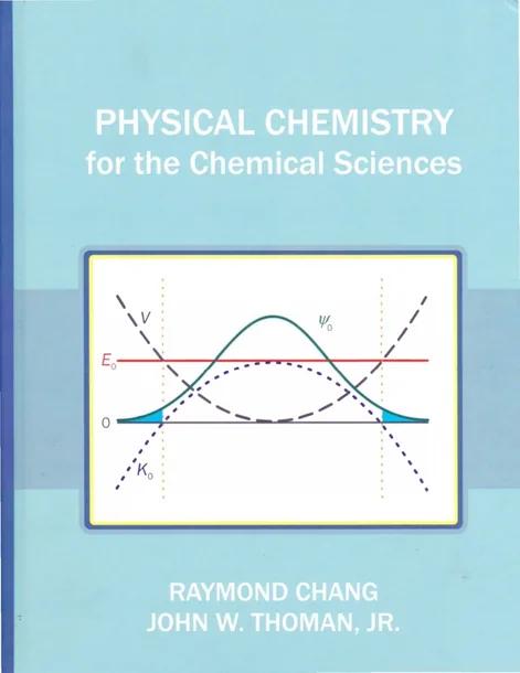 Physical Chemistry for the Chemical Sciences cover