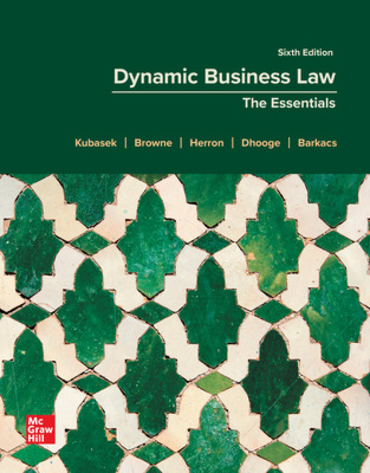Dynamic Business Law: The Essentials cover