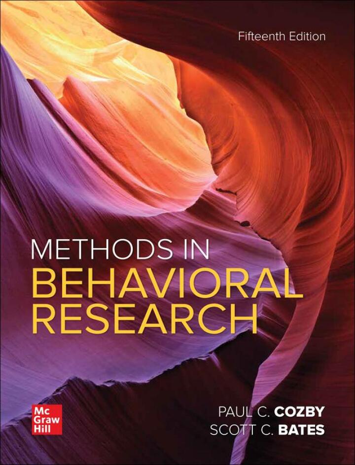 Methods in Behavioral Research cover