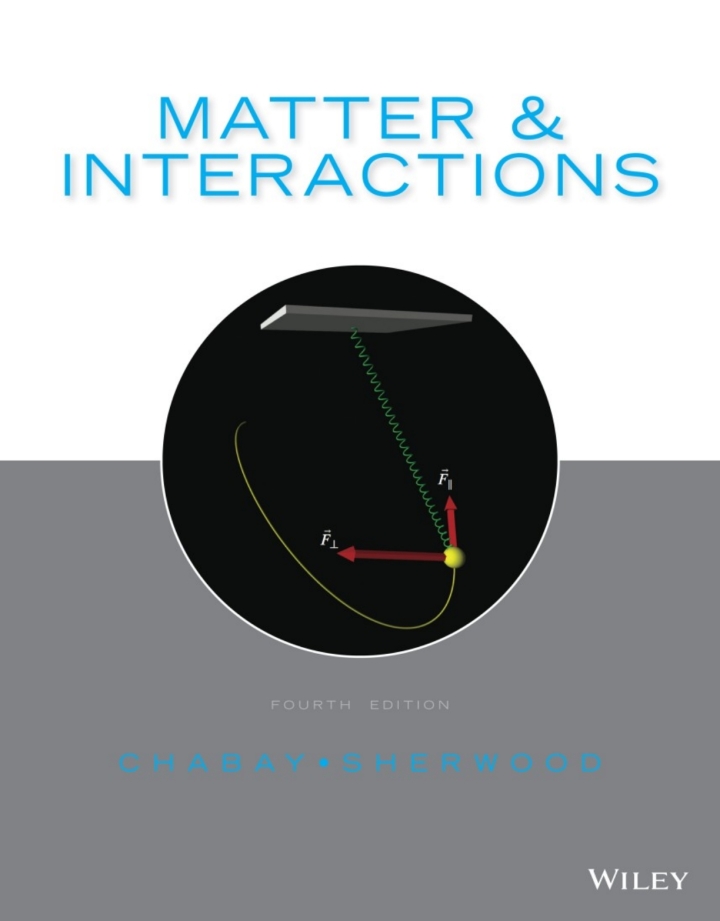 Matter and Interactions