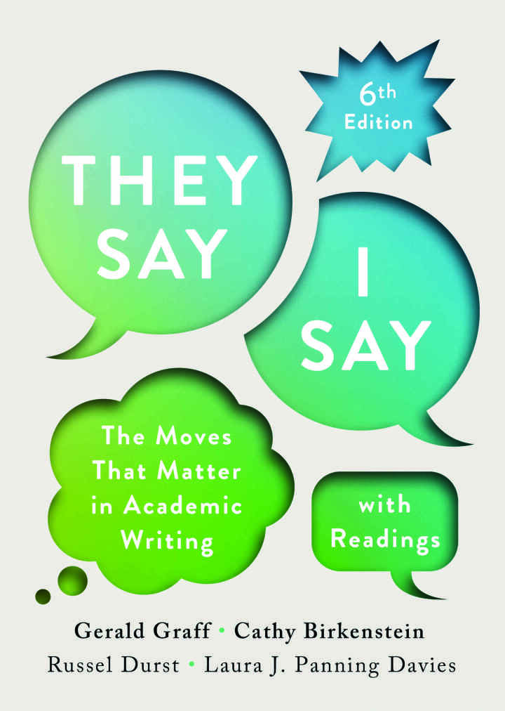 "They Say / I Say" with Readings cover