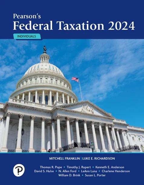 Pearson's Federal Taxation 2024 Individuals cover