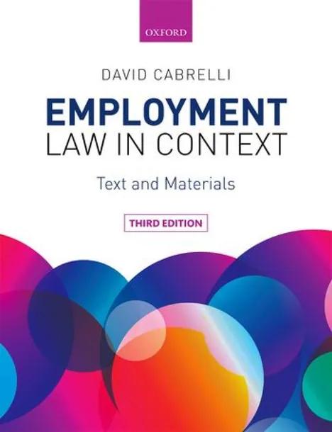 Employment Law in Context cover