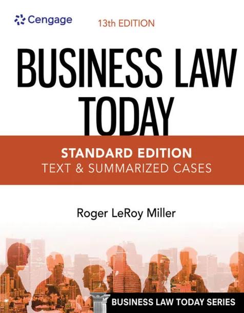 Business Law Today, Standard: Text & Summarized Cases cover