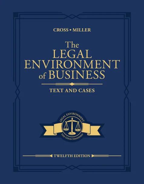 The Legal Environment of Business cover