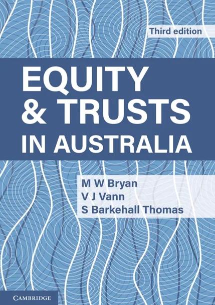 Equity and Trusts in Australia cover