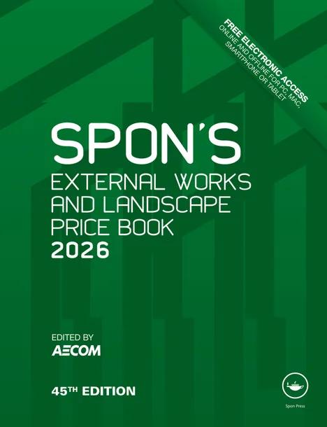 Spon's External Works and Landscape Price Book 2026 cover