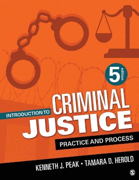 Introduction to Criminal Justice cover