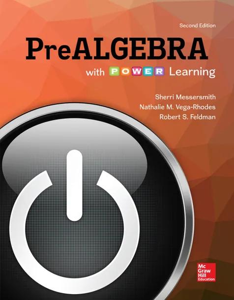 Prealgebra with P.O.W.E.R. Learning cover