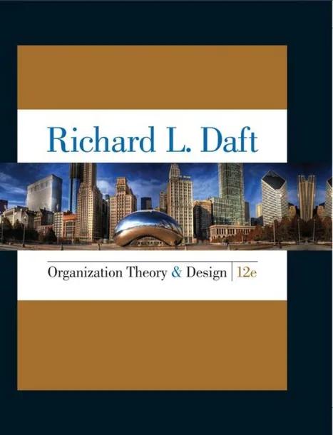 Organization Theory and Design cover