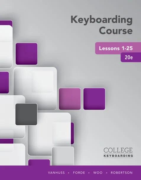 Keyboarding Course Lessons 1-25 cover