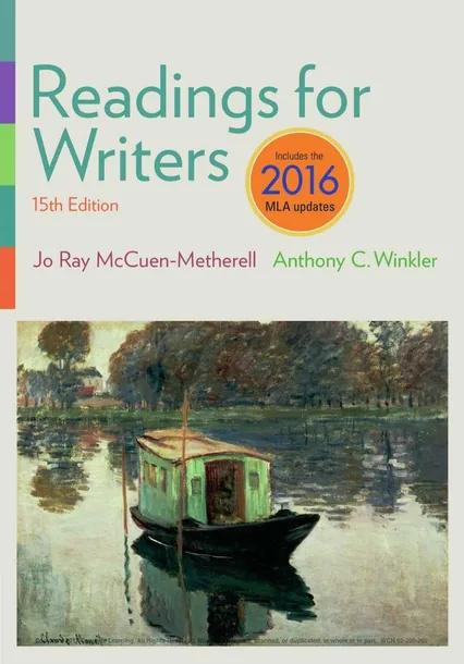 Readings for Writers, 2016 MLA Update cover