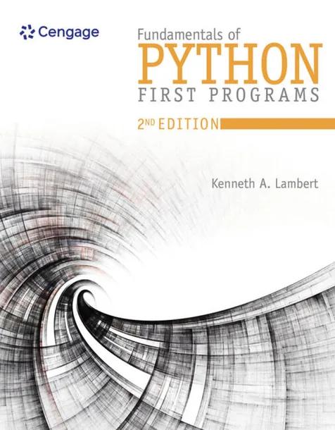 Fundamentals of Python: First Programs cover