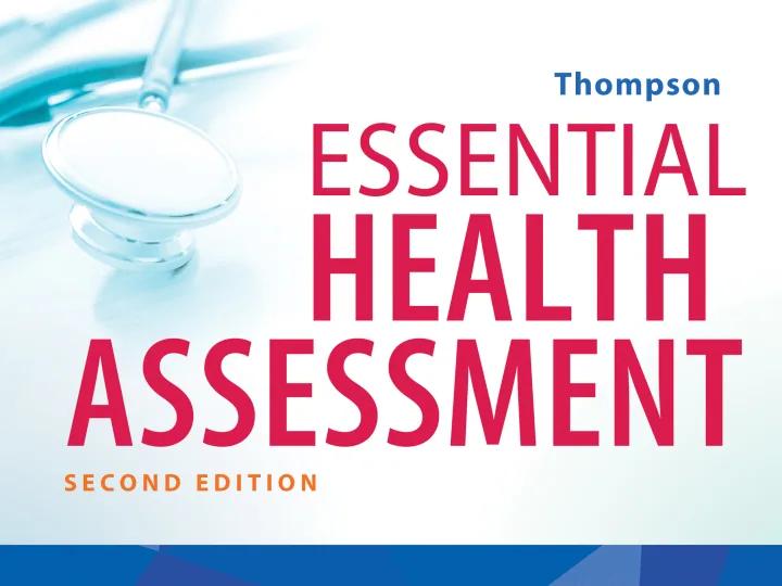 Essential Health Assessment cover
