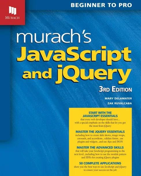 Murach's JavaScript and jQuery cover