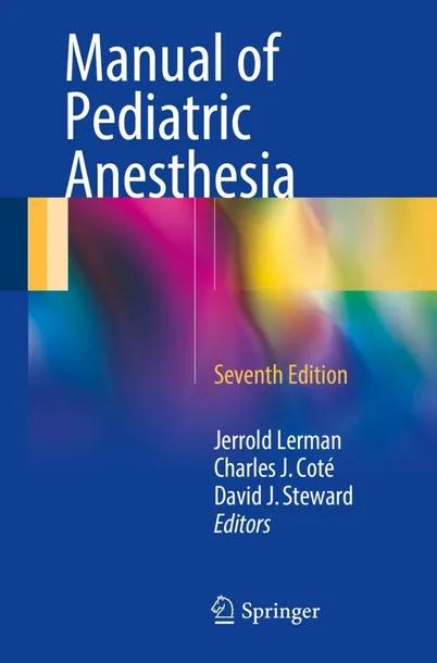 Manual of Pediatric Anesthesia cover