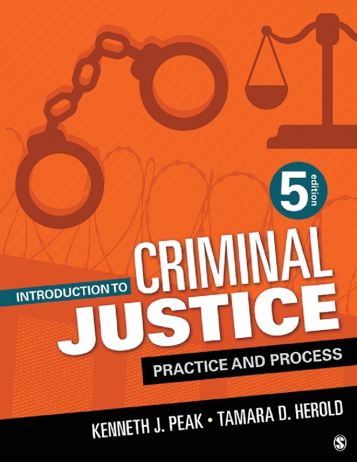 Introduction to Criminal Justice cover